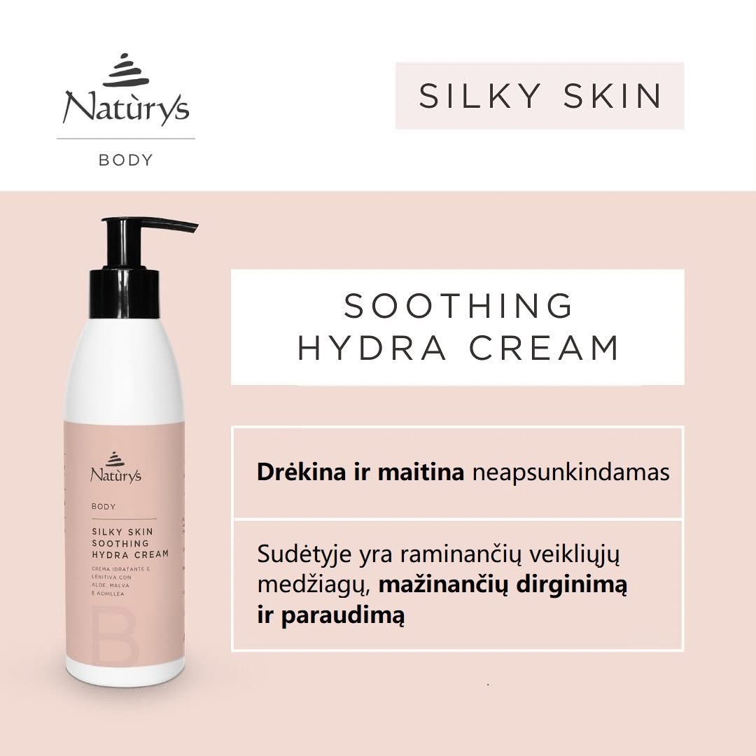 Naturys drėkinamasis kūno kremas