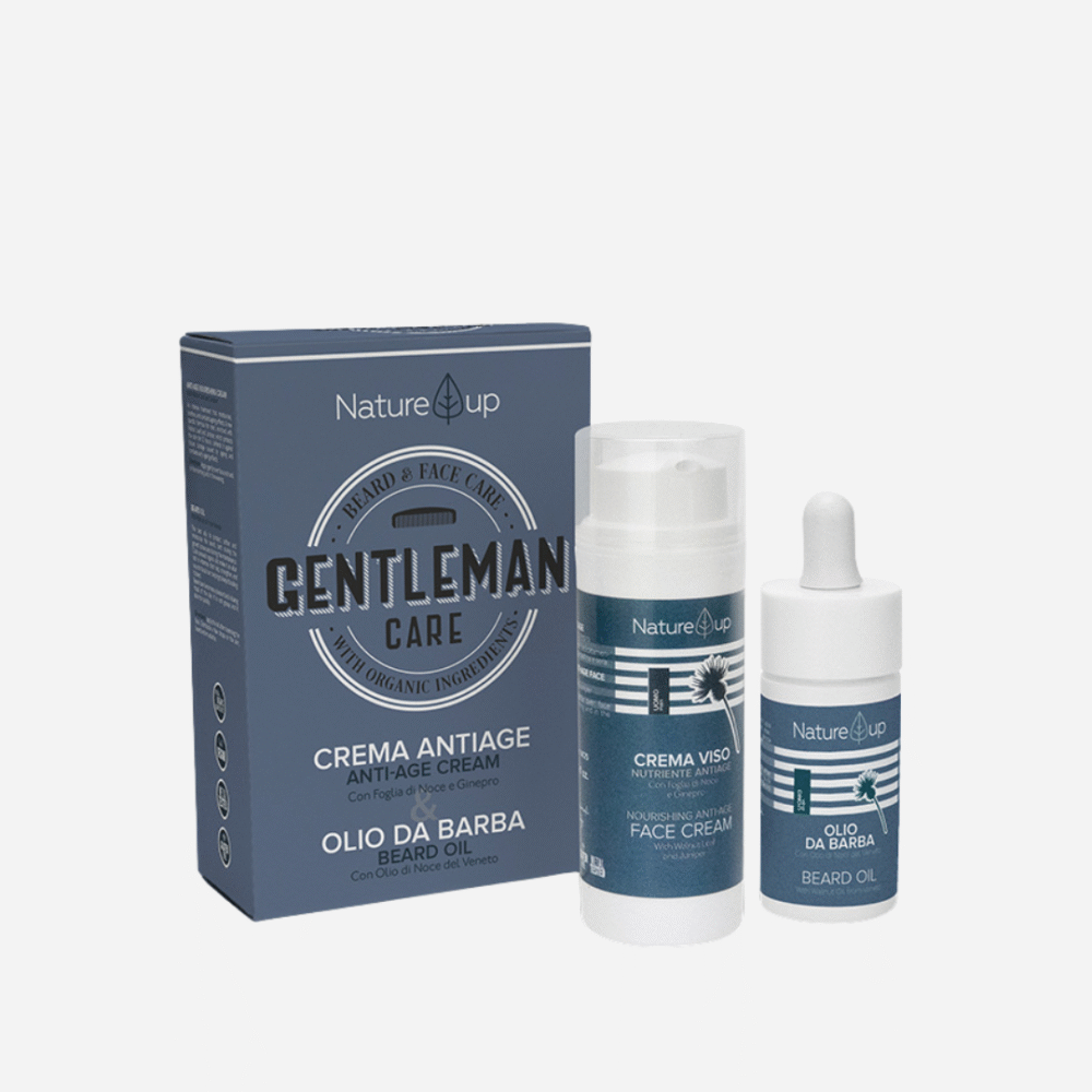 Naturys rinkinys vyrams: kremas + barzdos aliejus