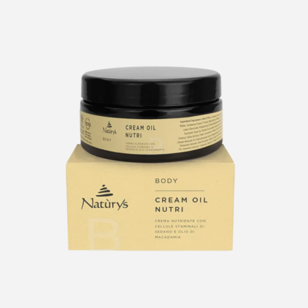 naturys MAITINAMASIS KŪNO KREMAS SU SALIERŲ KAMIENINĖMIS LĄSTELĖMIS