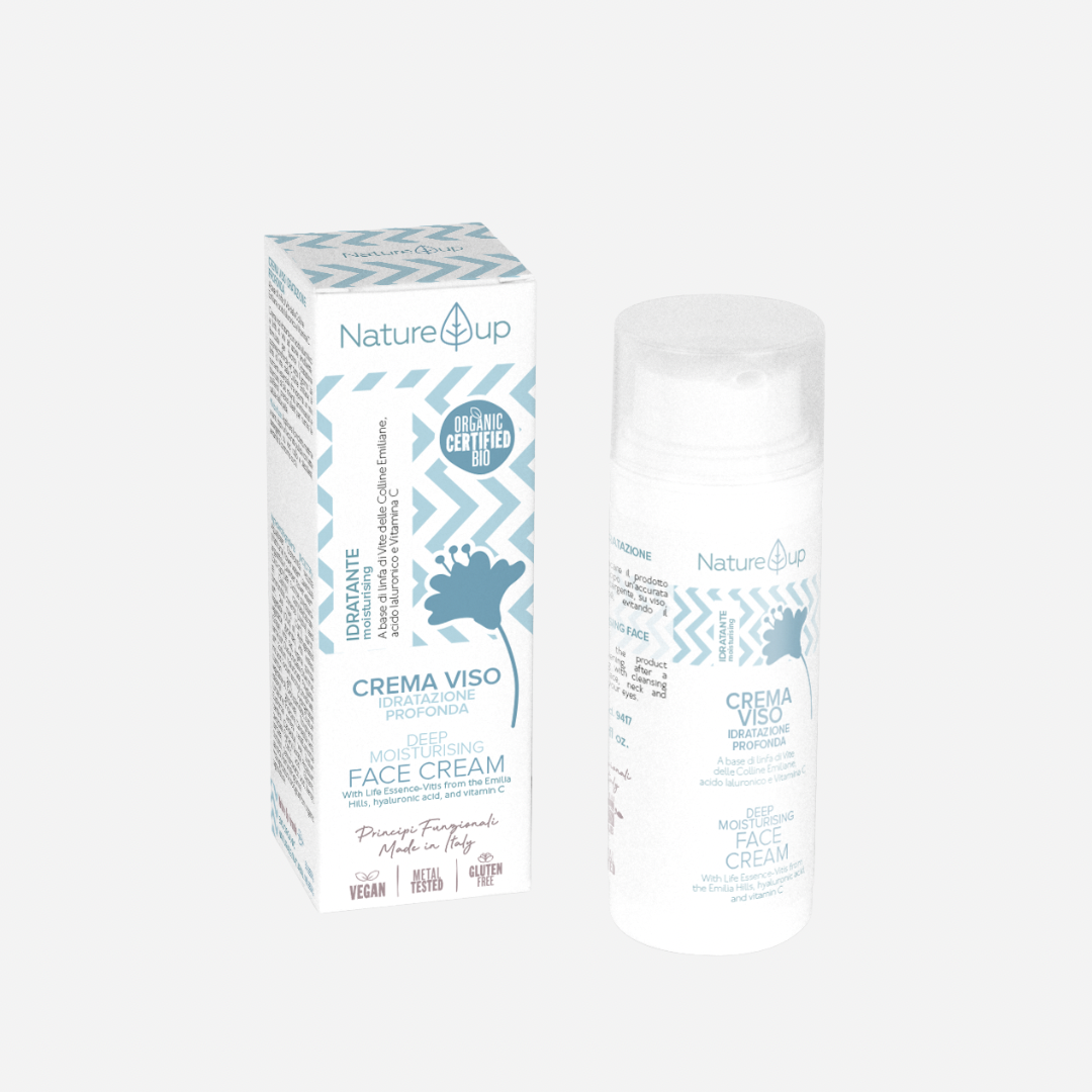 naturys intensyviai drekinantis veido kremas