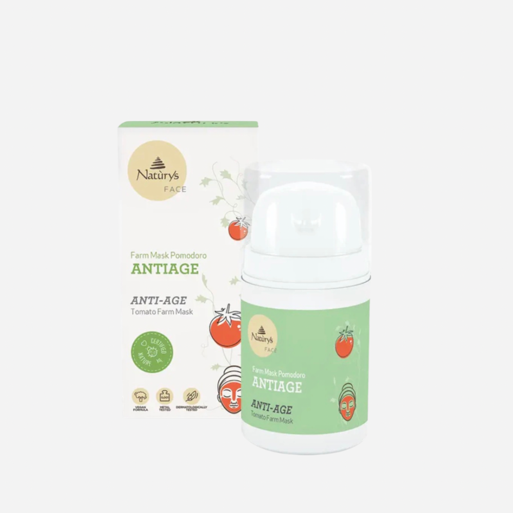 Naturys drėkinanti veido kaukė su pomidorais