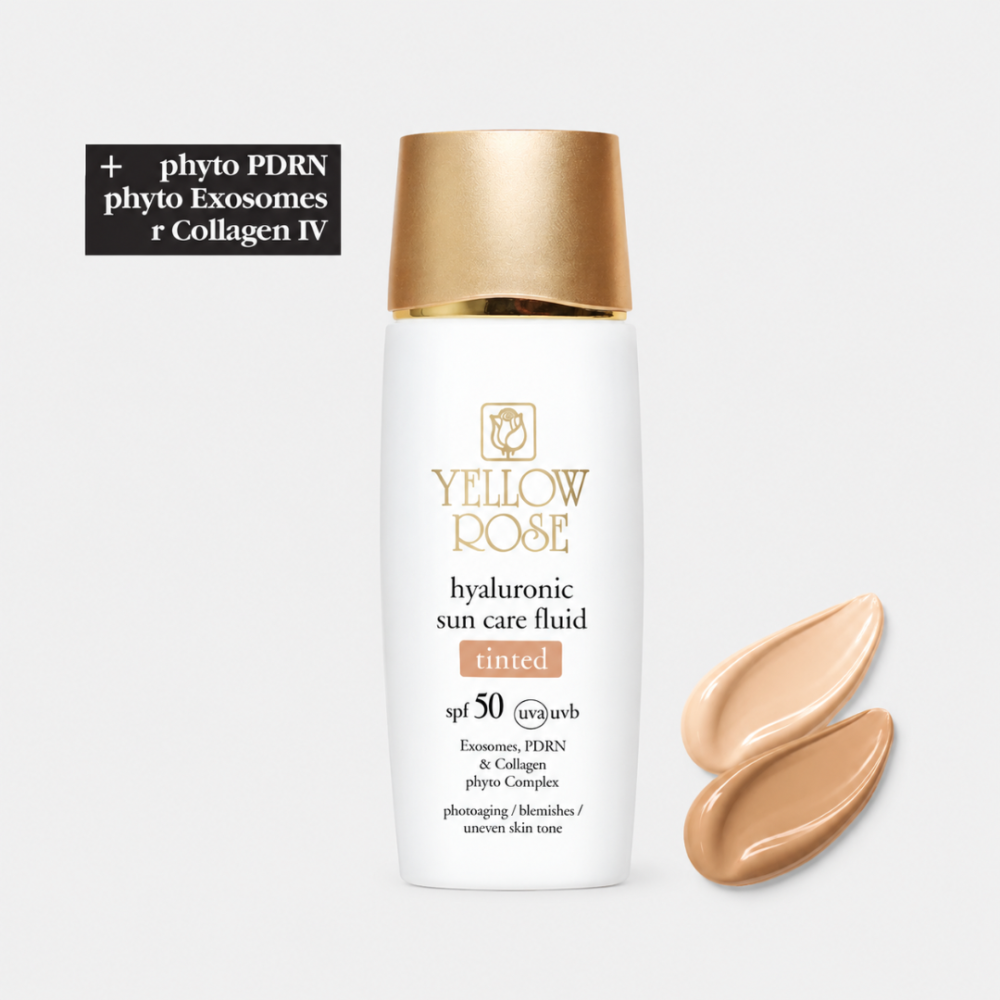 Yellow Rose tonuojantis veido fluidas SPF 50, Light