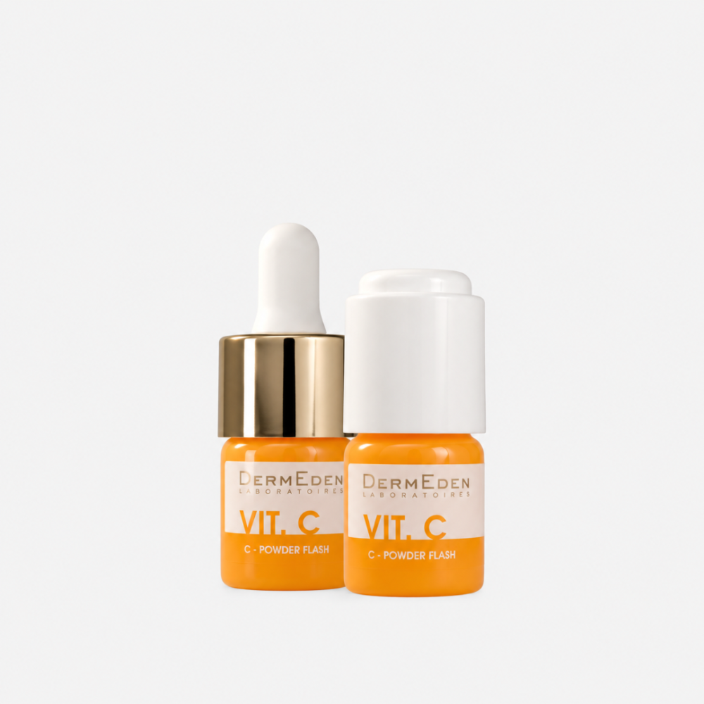 DermEden C-Powder Flash veido serumas su 20 % gryno vitamino C